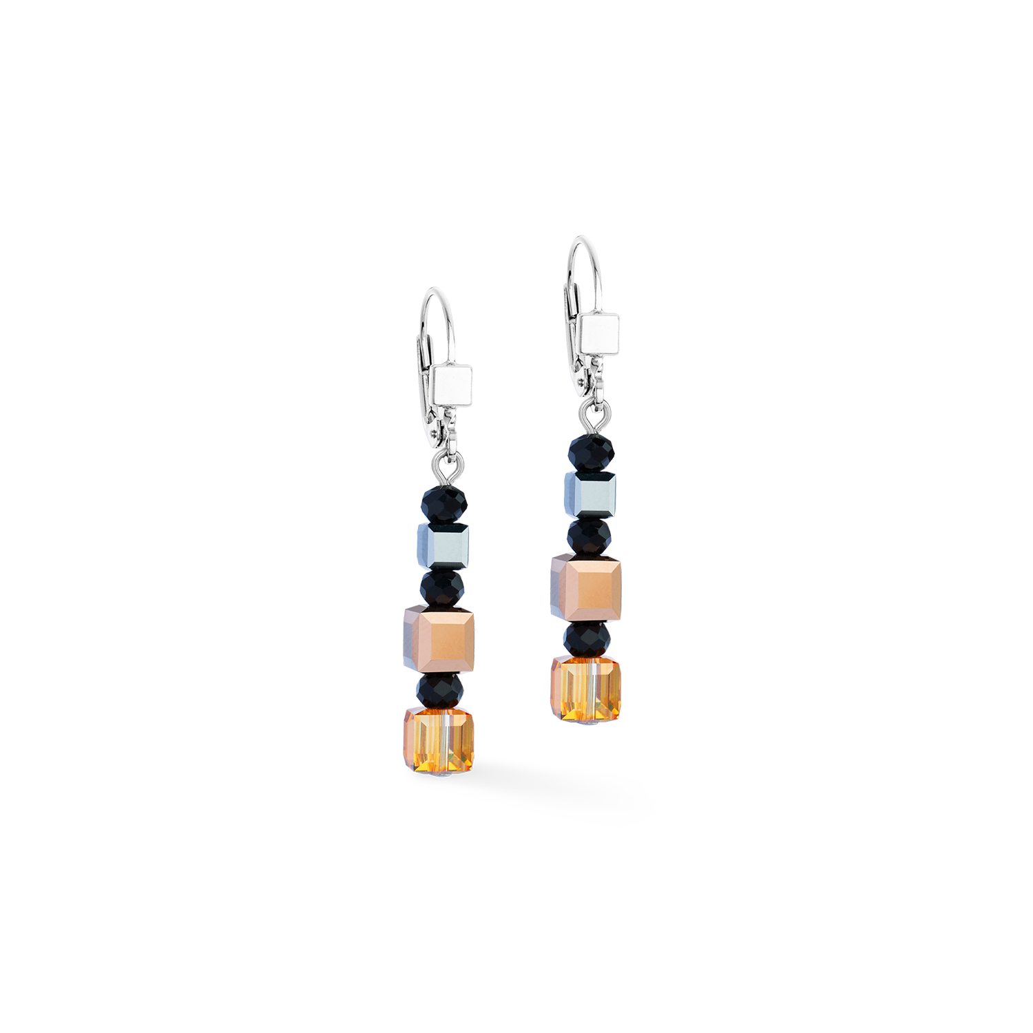 GeoCUBE® Precious Nature earrings tricolour
