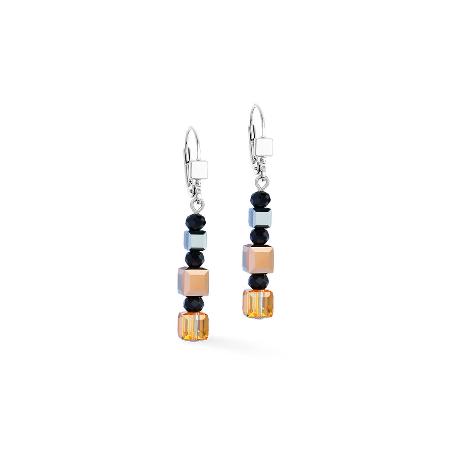 GeoCUBE® Precious Nature earrings tricolour