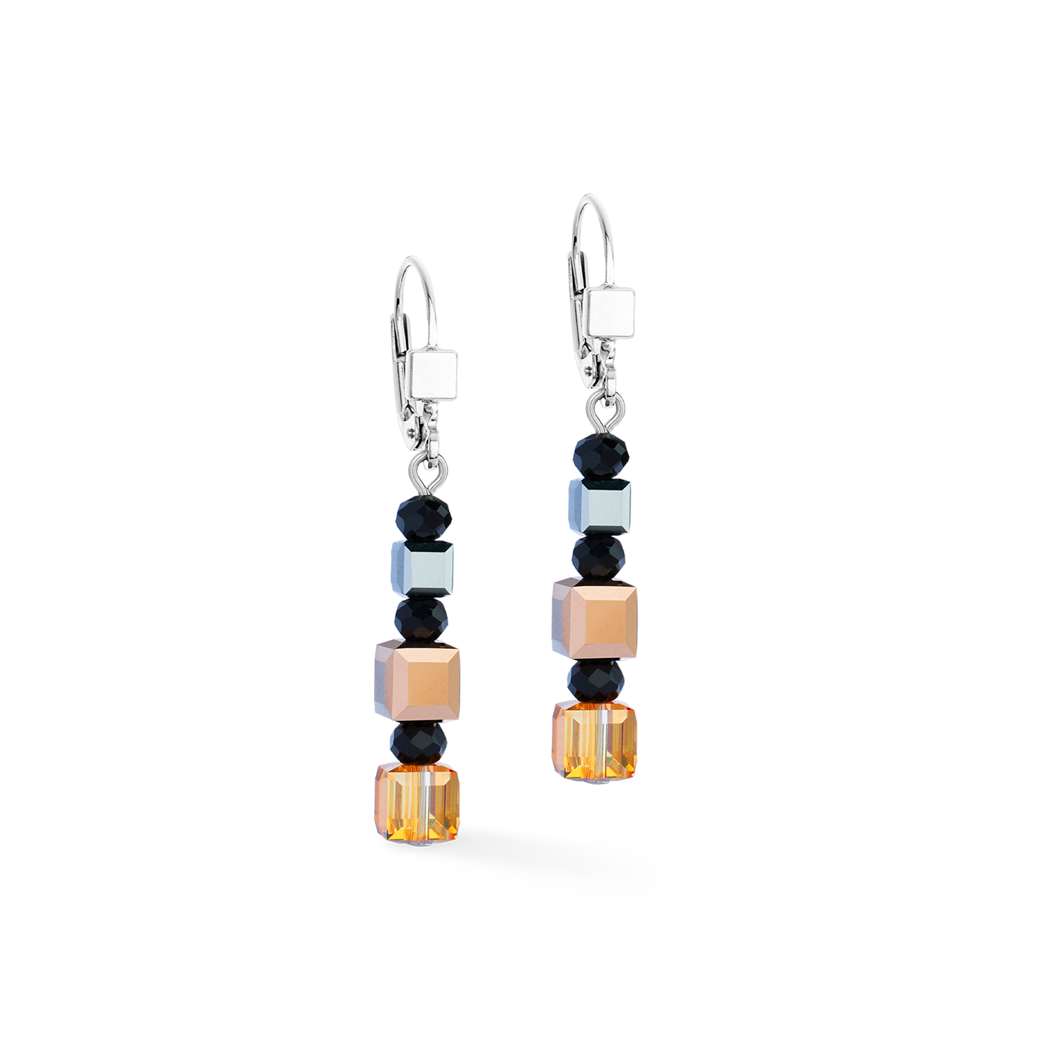 GeoCUBE® Precious Nature earrings tricolour