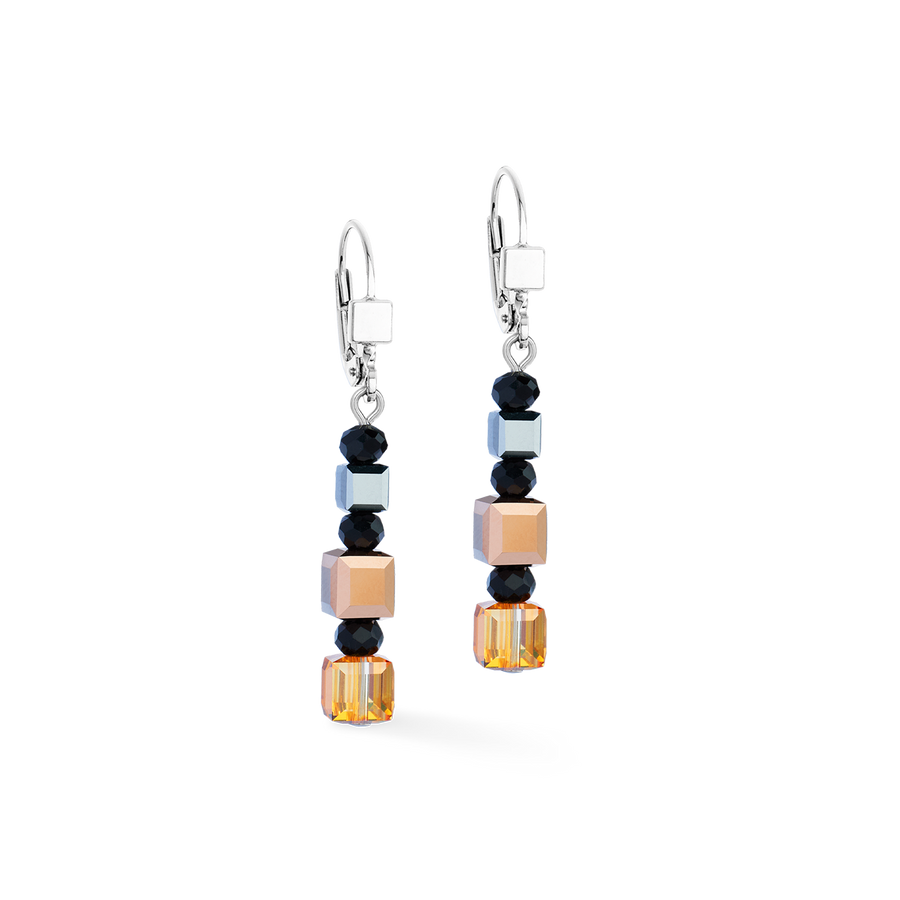 GeoCUBE® Precious Nature earrings tricolour