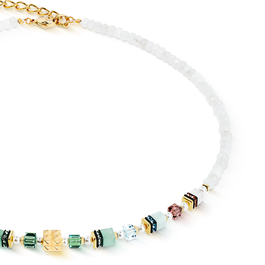 Necklace Sparkling Princess Spikes gold-Art Nouveau