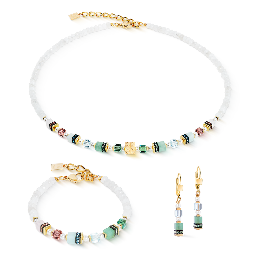 Necklace Sparkling Princess Spikes gold-Art Nouveau