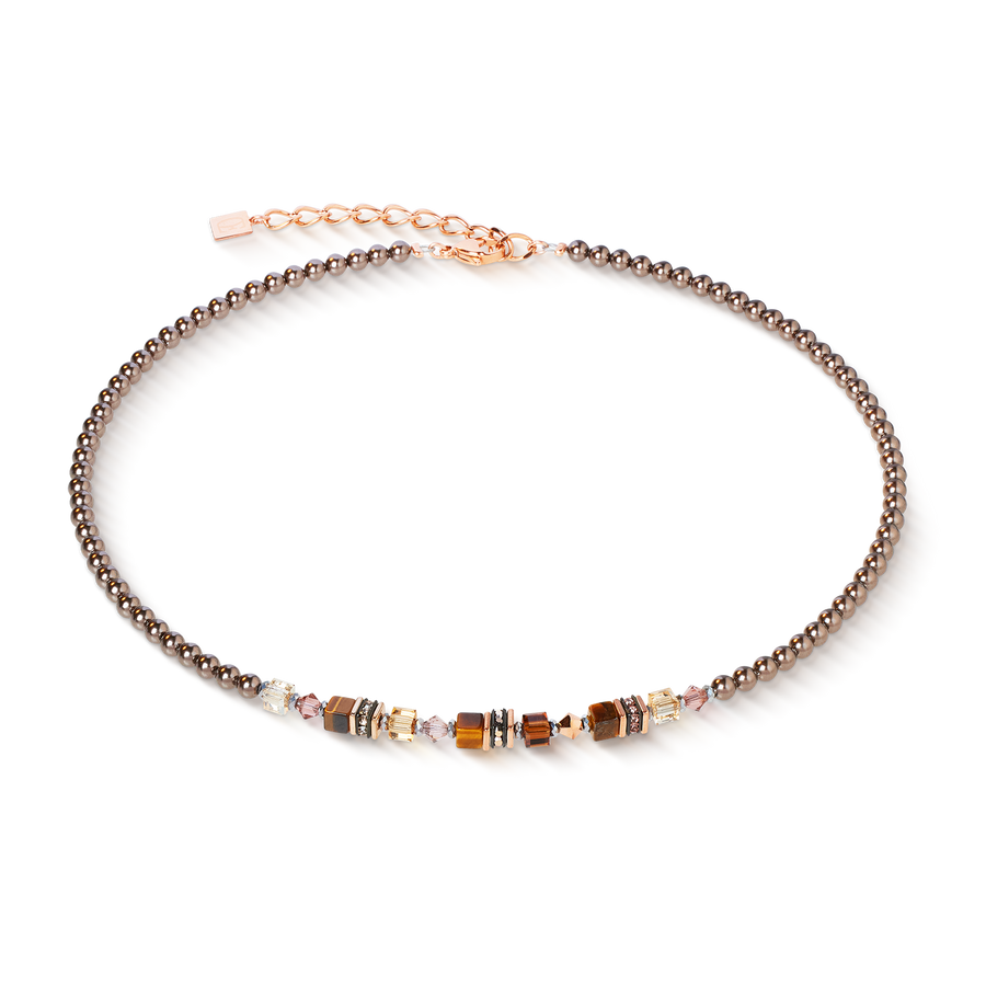 Necklace Princess Earth Glow rose gold-brown