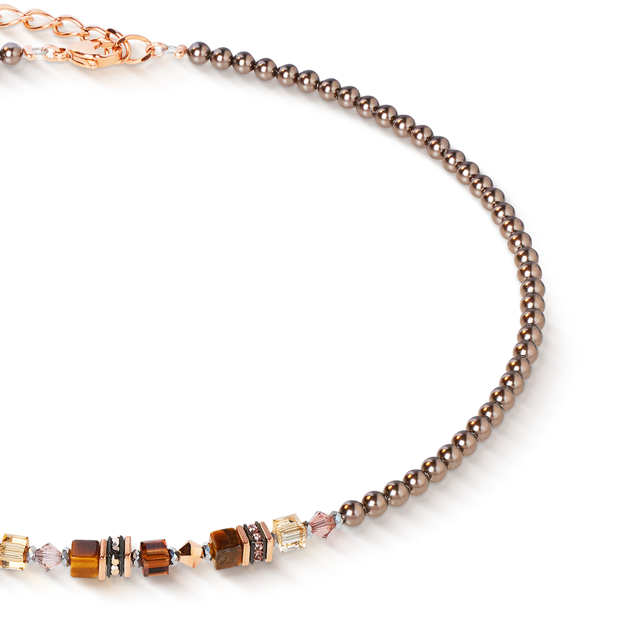 Necklace Princess Earth Glow rose gold-brown