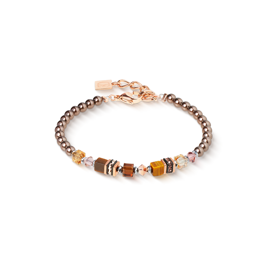 Bracelet Princess Earth Glow rose gold-brown