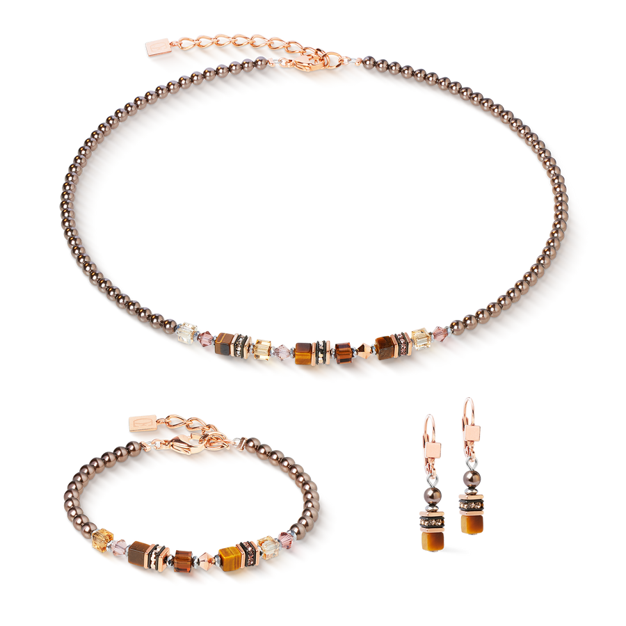 Bracelet Princess Earth Glow rose gold-brown