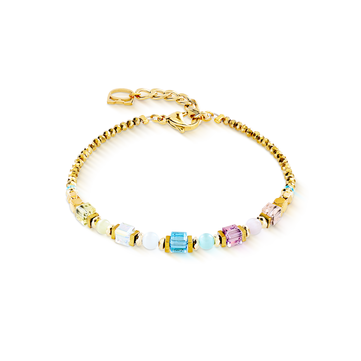 Bracelet Cube Aura pastel gold