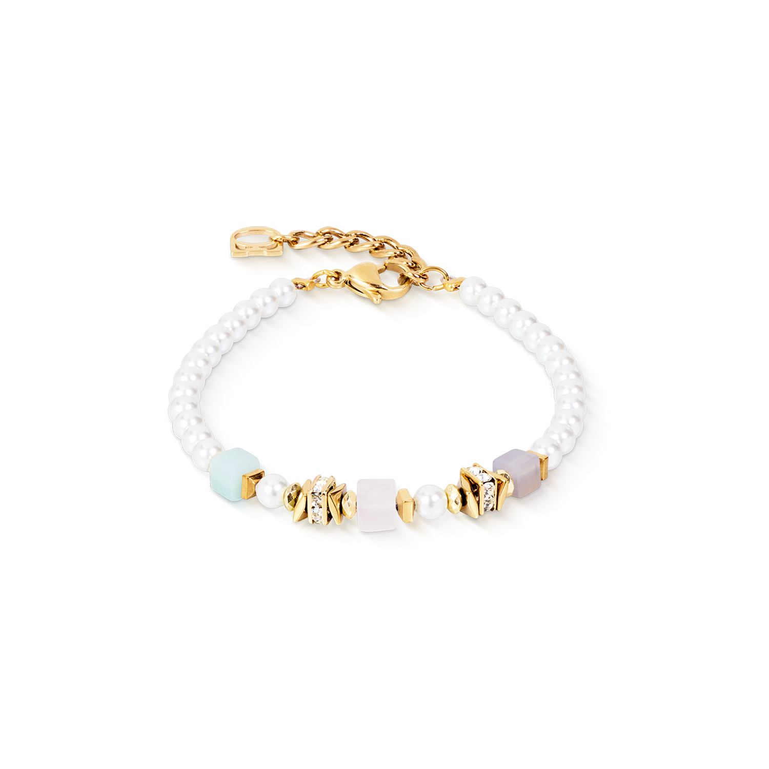Beads & Pearls Spike Bracelet Pastel