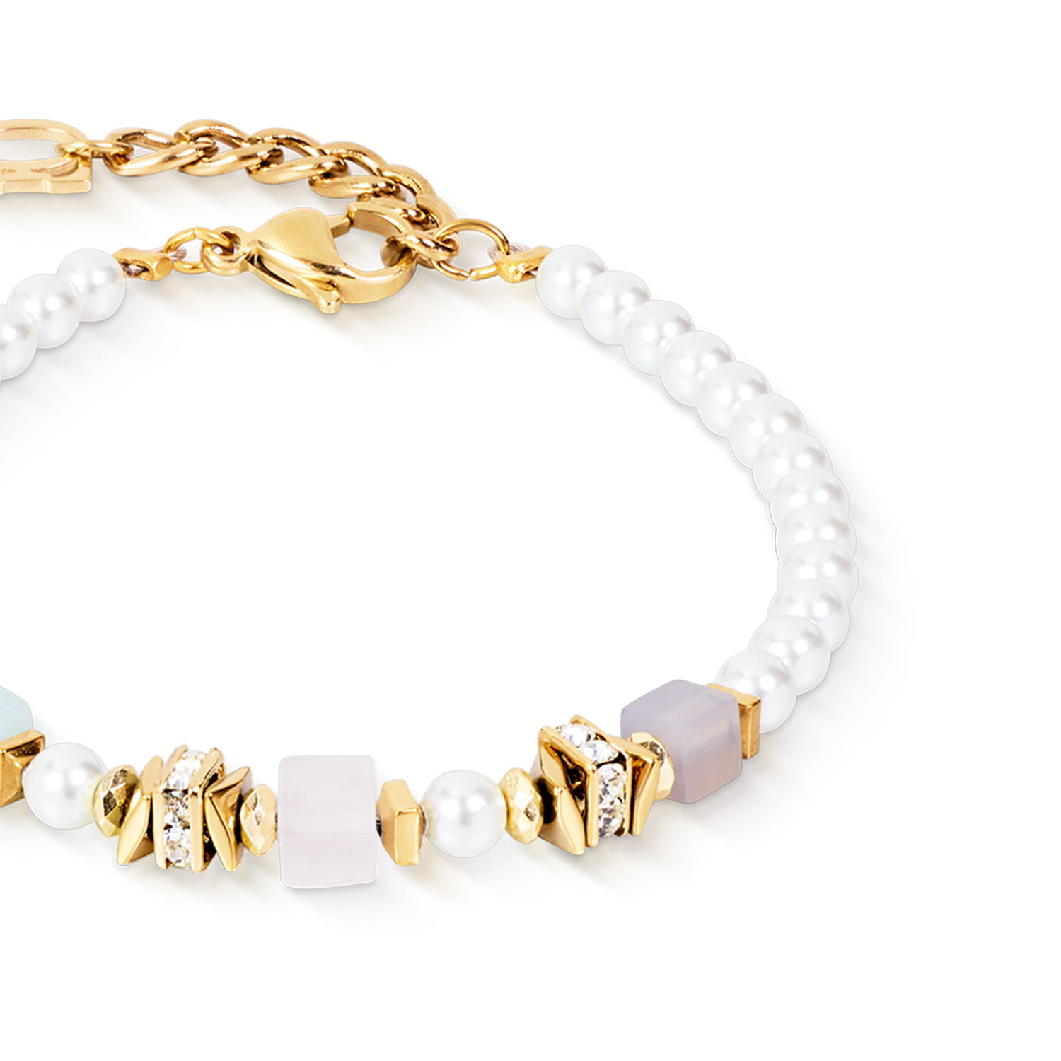 Beads & Pearls Spike Bracelet Pastel