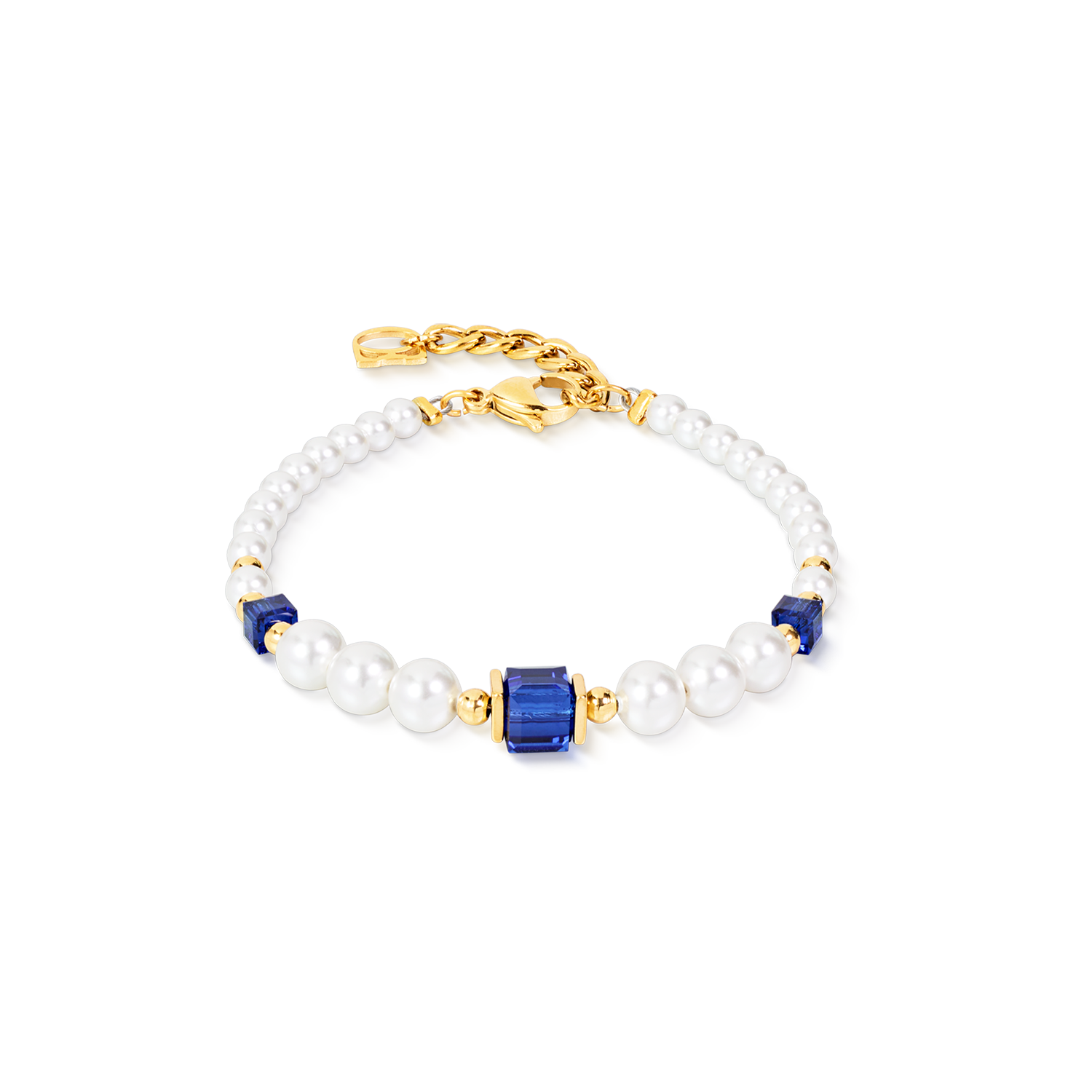 Cocktail Pearls Bracelet Sapphire