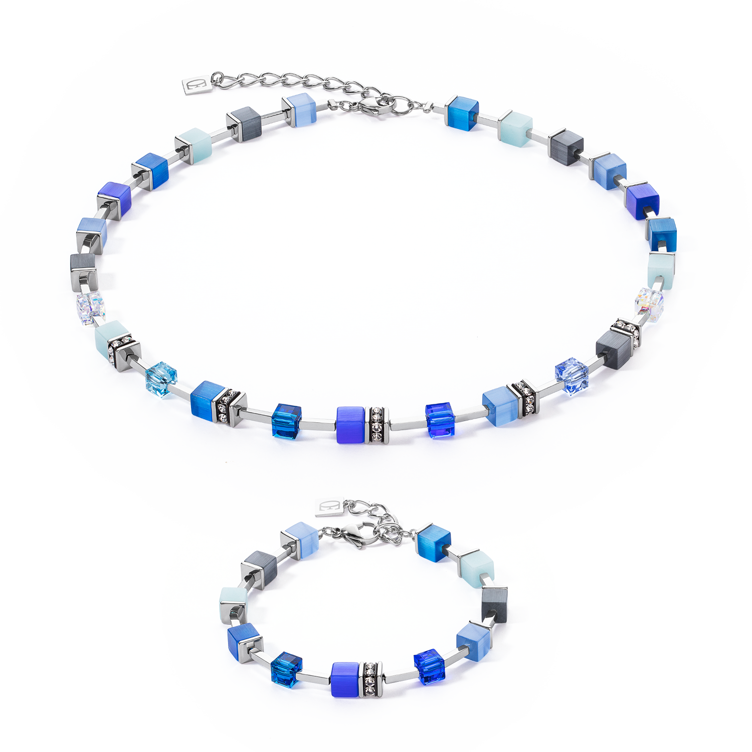 GeoCUBE® Iconic Pure Necklace Blue