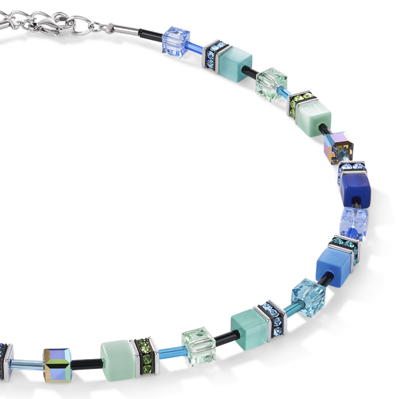 GeoCUBE® Necklace blue-green