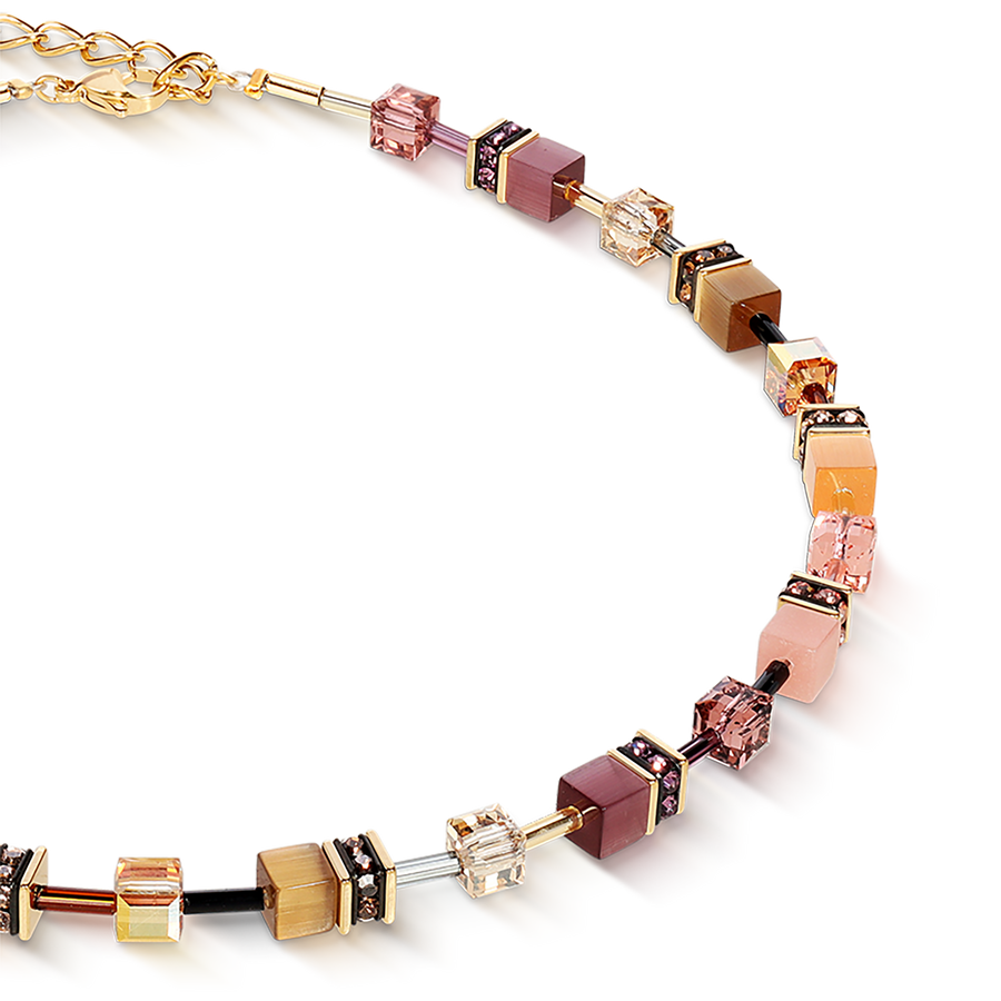 GeoCUBE® Iconic necklace gold blush
