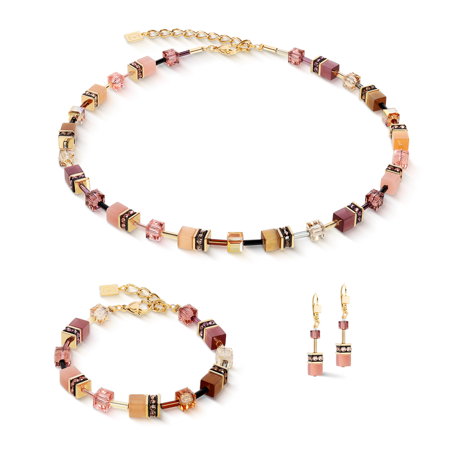 GeoCUBE® Iconic necklace gold blush