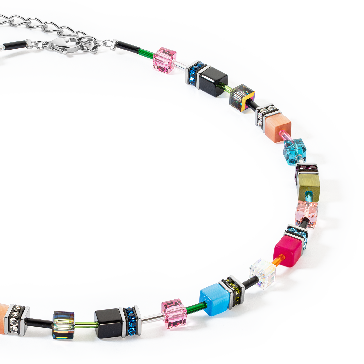 GeoCUBE® Iconic necklace Multicolour Fancy