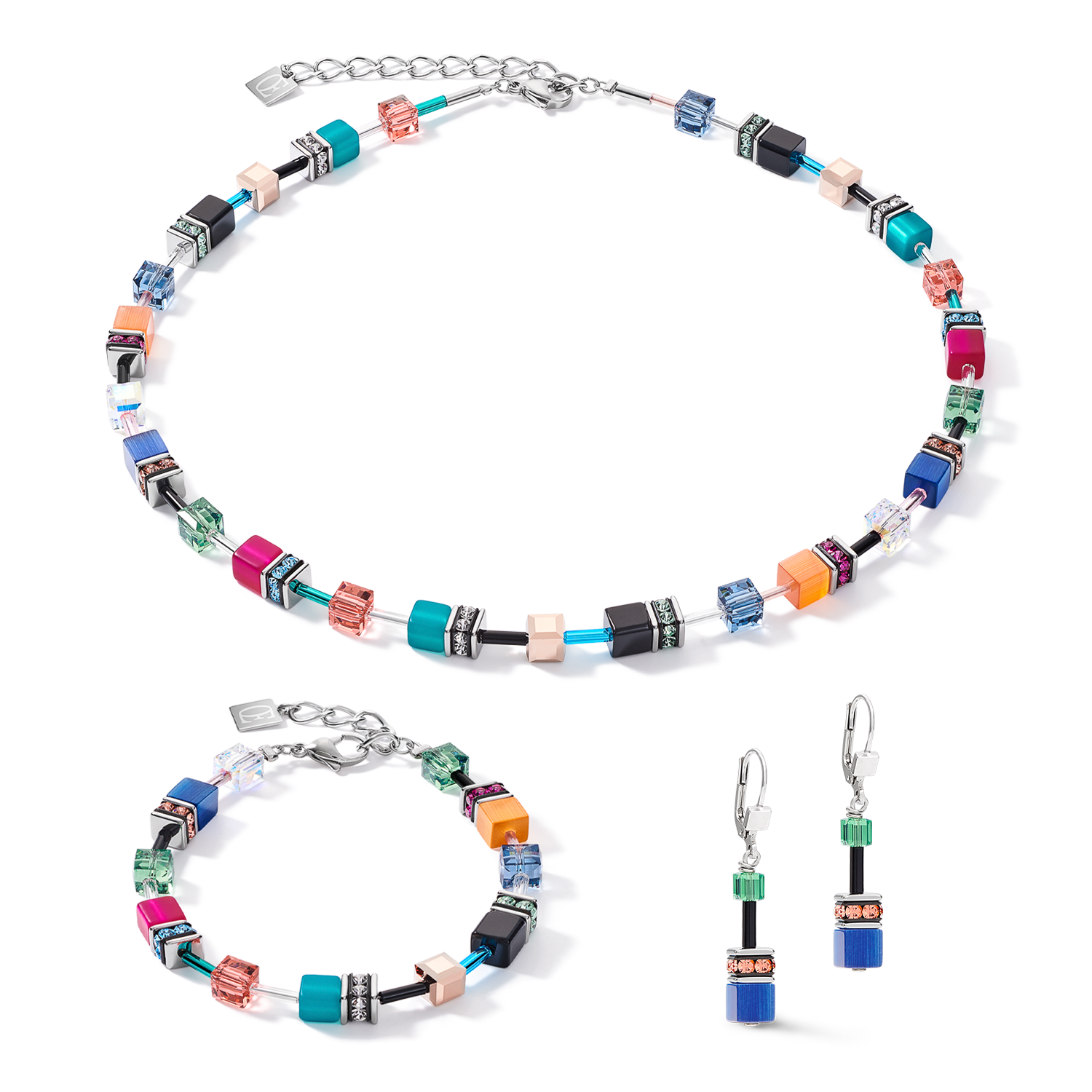 GeoCUBE® Necklace multicolour ethno