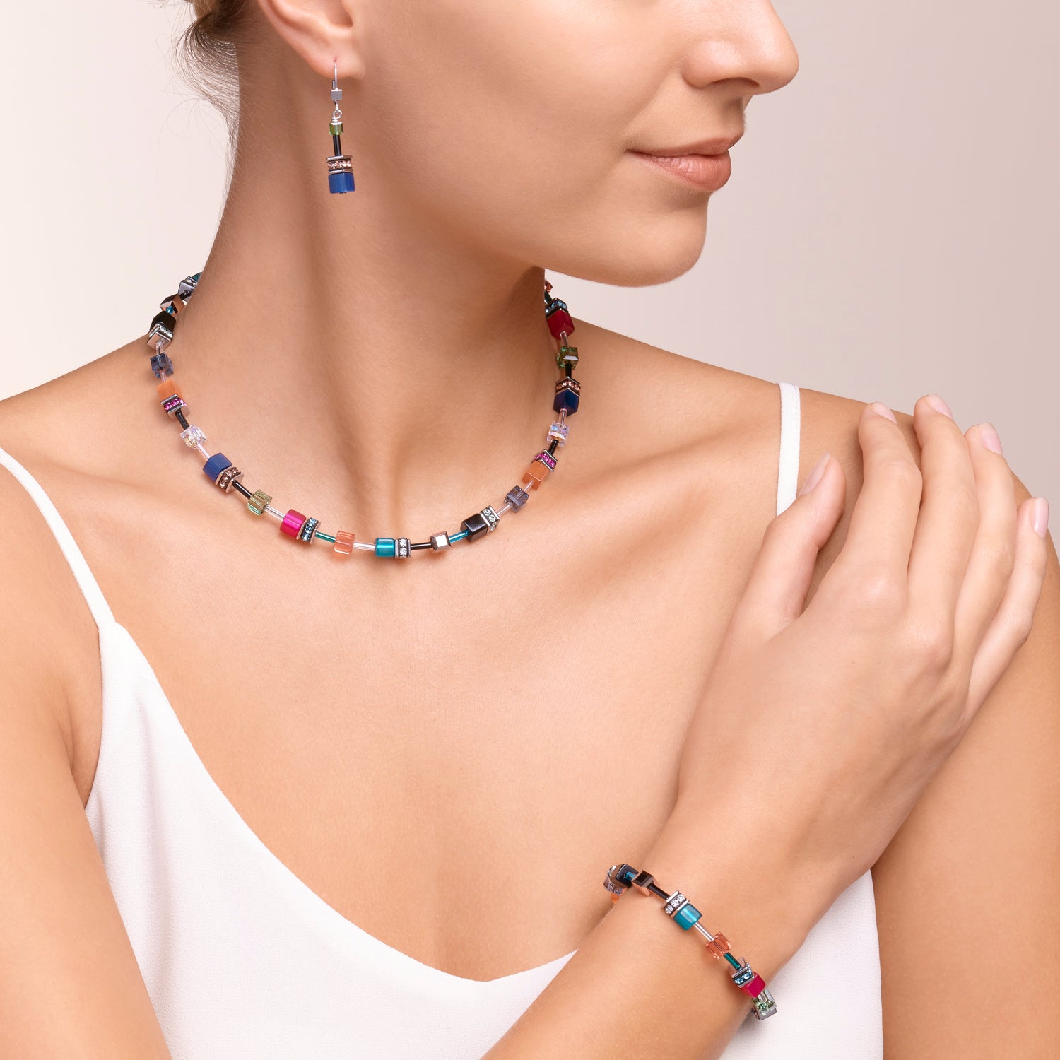 GeoCUBE® Necklace multicolour ethno