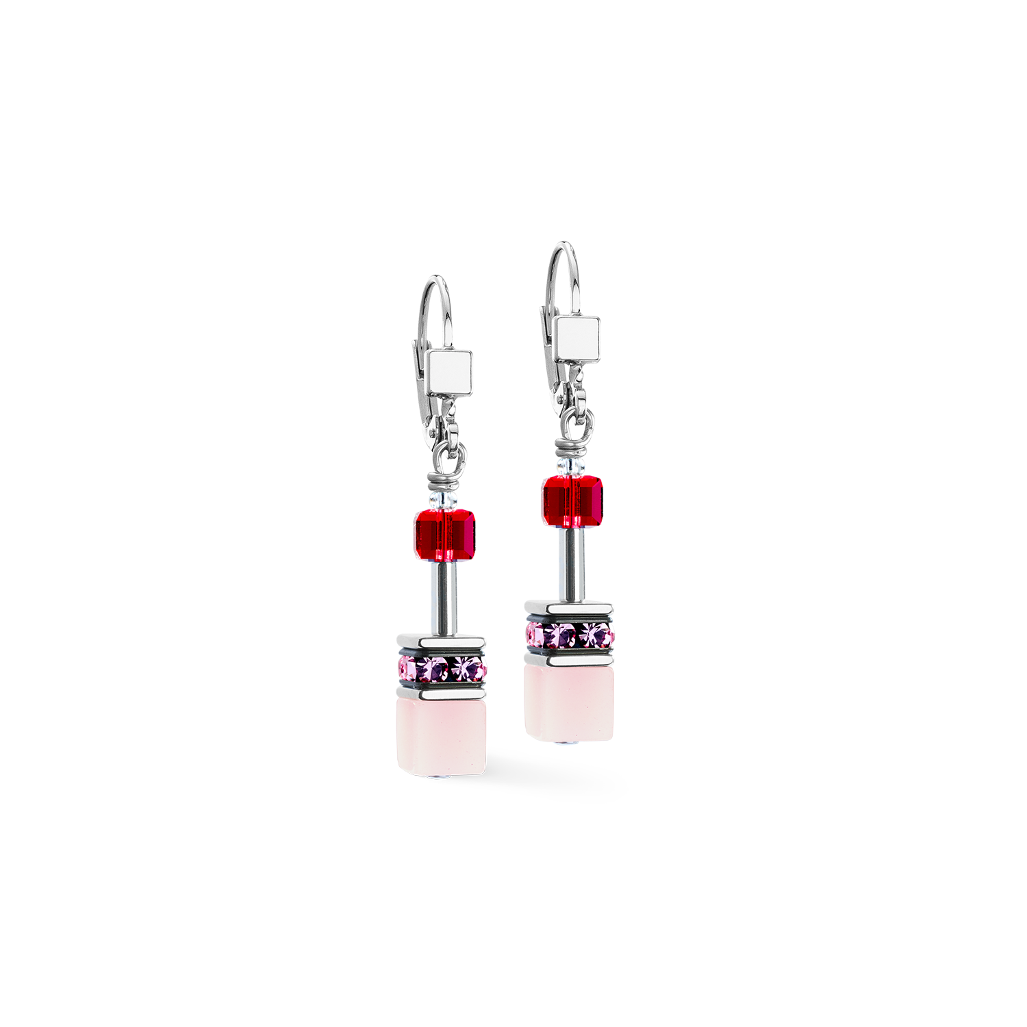 GeoCUBE® Iconic earrings rosé blush