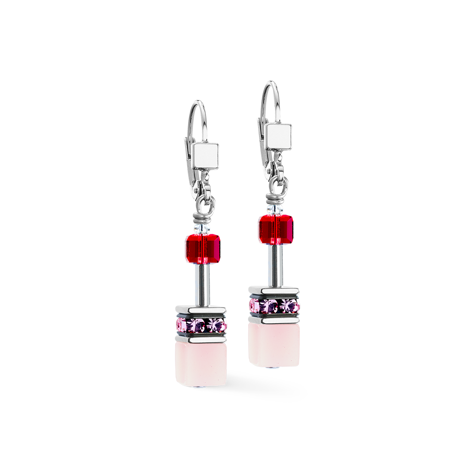 GeoCUBE® Iconic earrings rosé blush