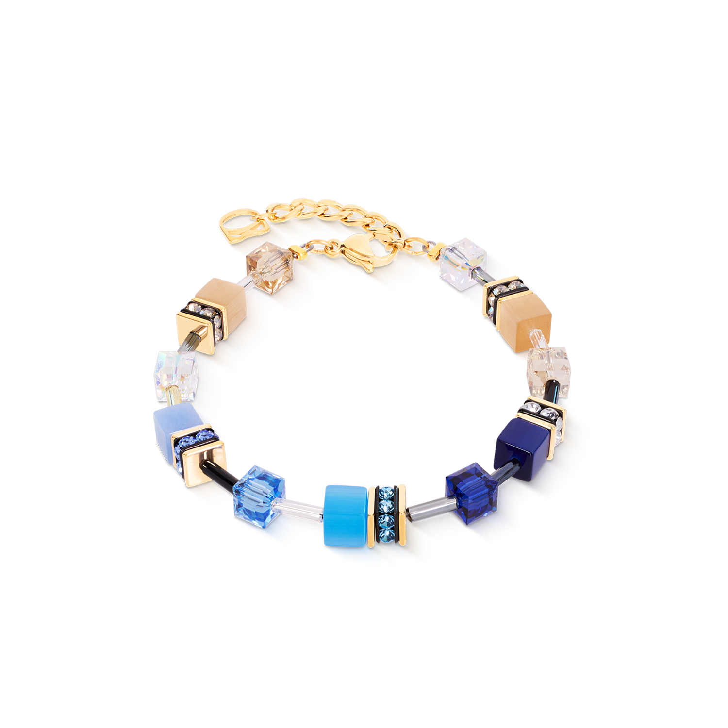 GeoCUBE® Iconic Bracelet Azure Glow Gold