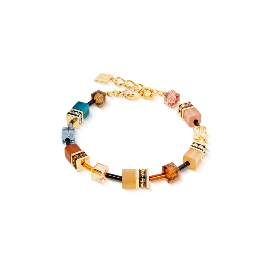 GeoCUBE® Iconic bracelet Earth Mirage gold