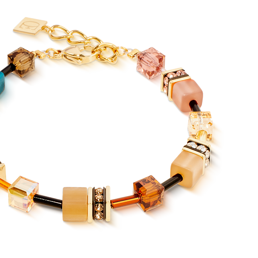 GeoCUBE® Iconic bracelet Earth Mirage gold