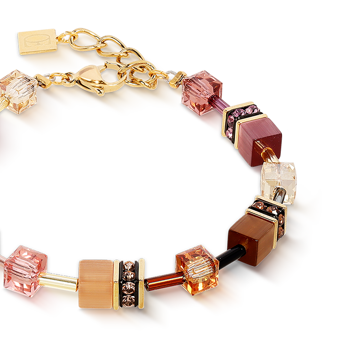 GeoCUBE® Iconic bracelet gold Blush