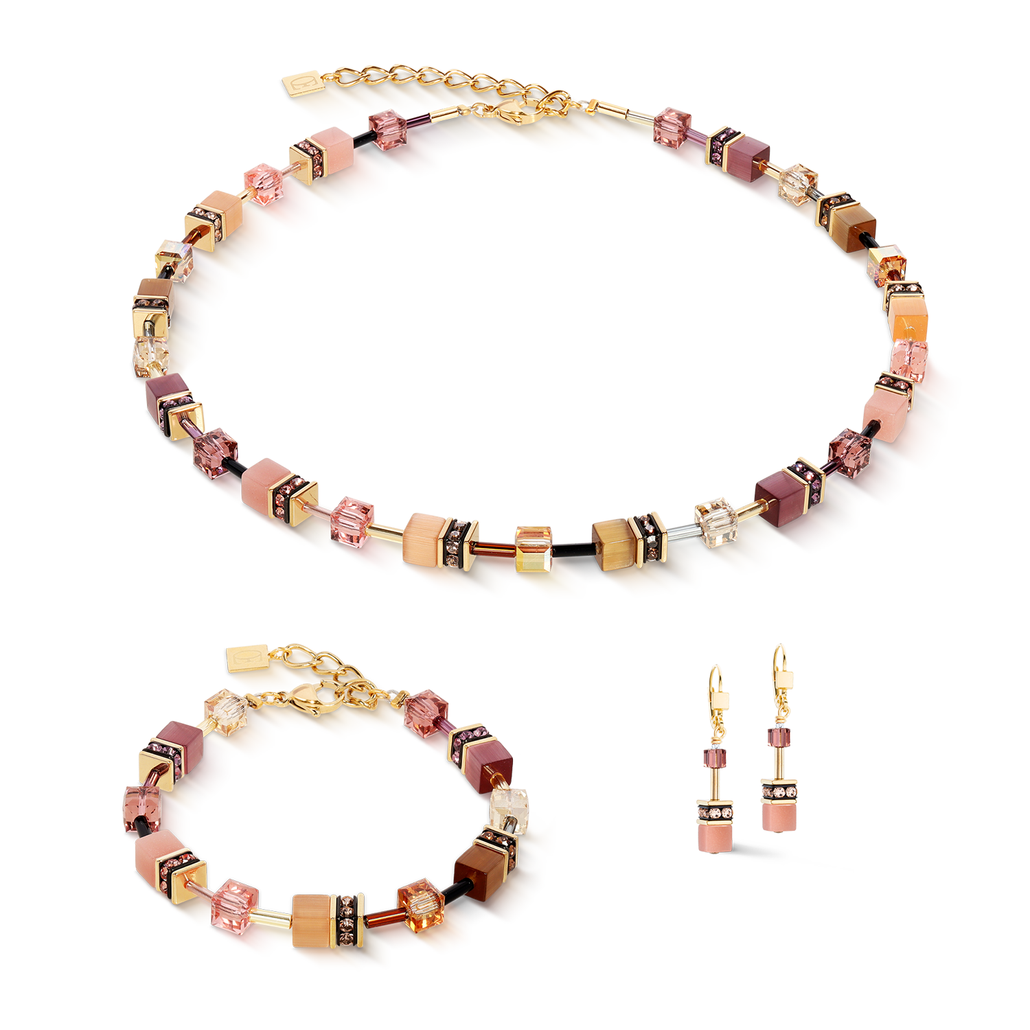 GeoCUBE® Iconic bracelet gold Blush