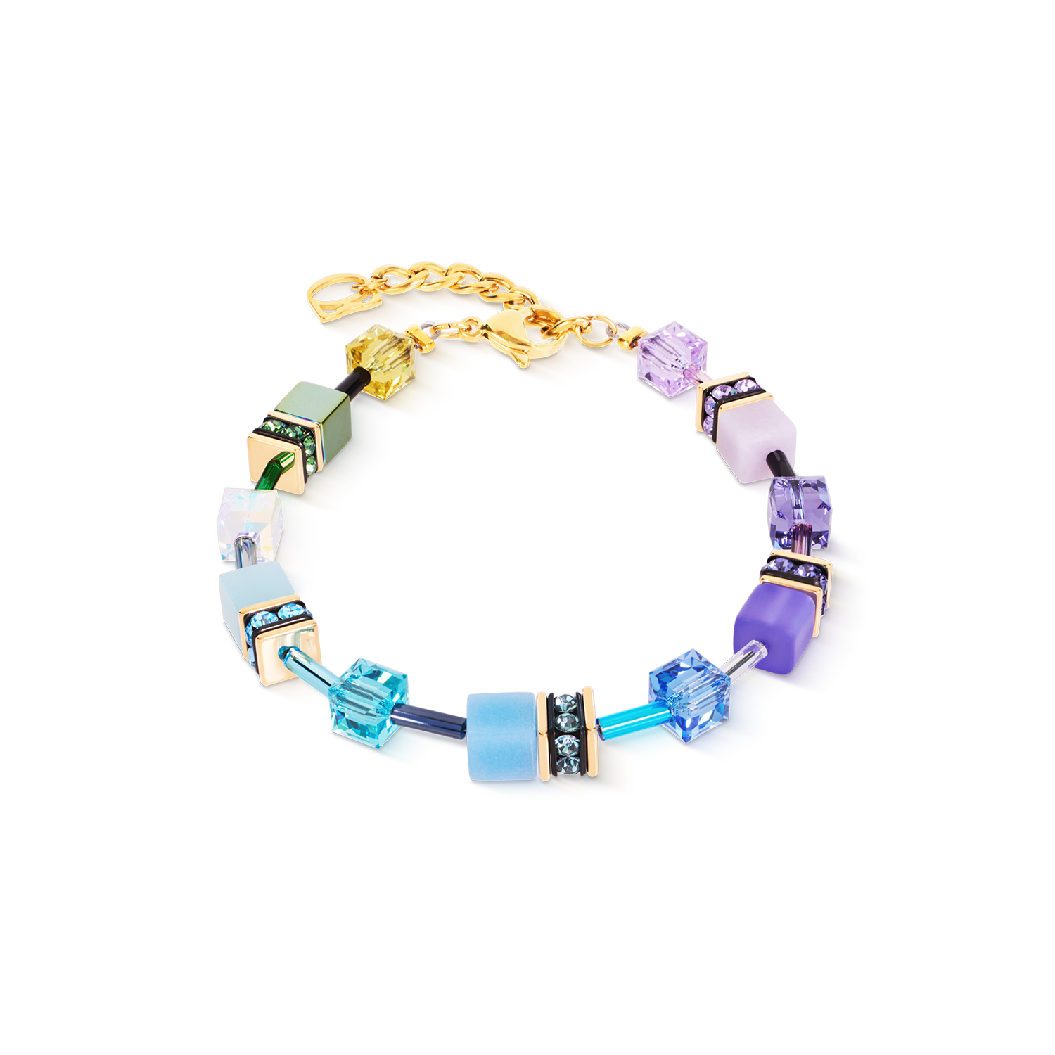 GeoCUBE® Iconic Bracelet Multicolor Boho Gold