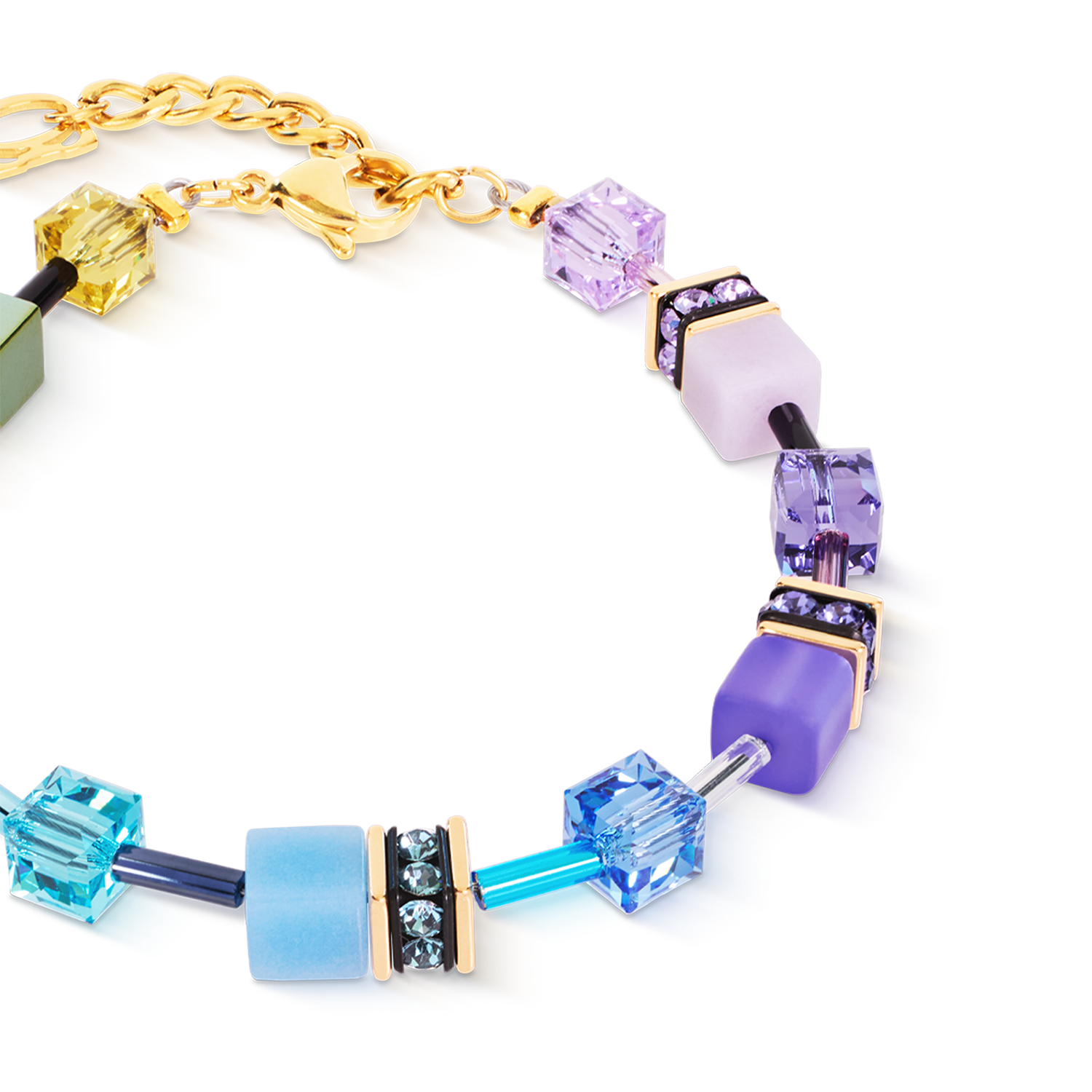 GeoCUBE® Iconic Bracelet Multicolor Boho Gold