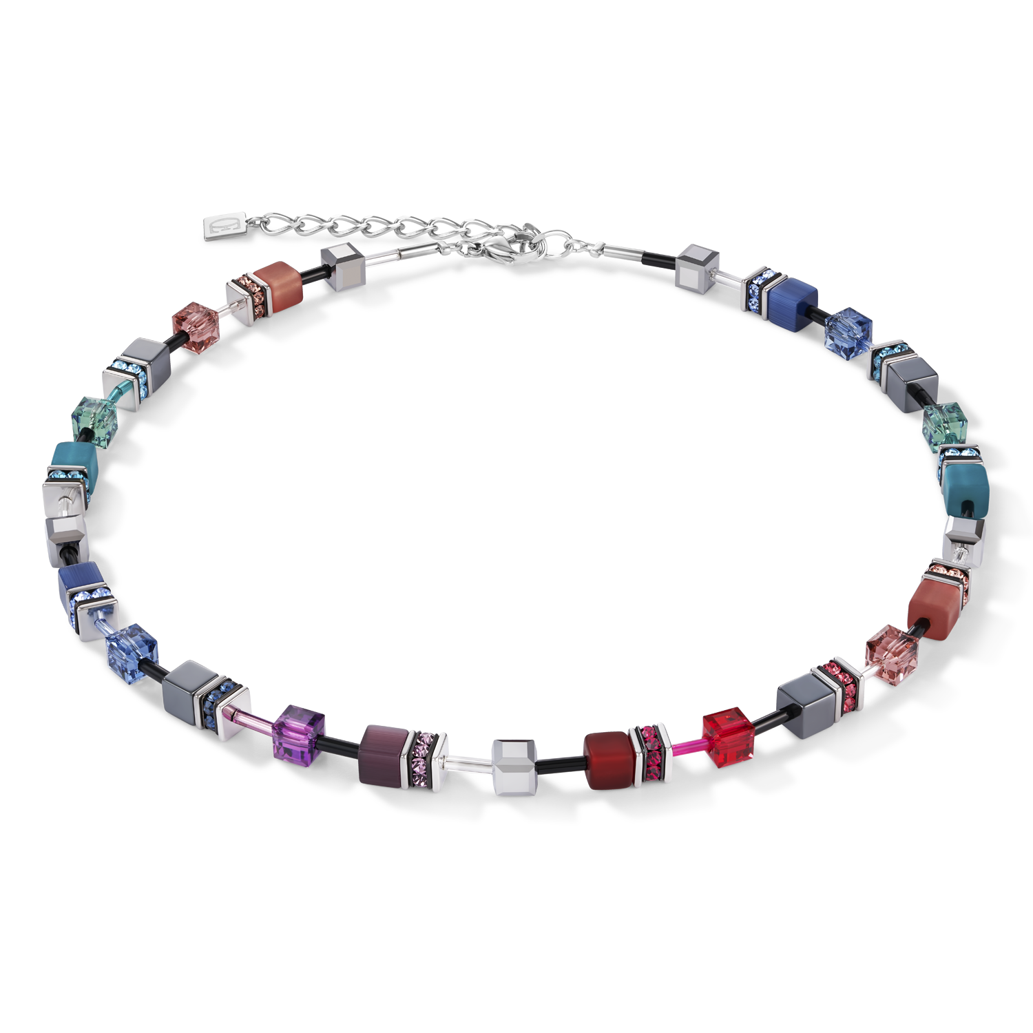GeoCUBE® Necklace multicolour art nouveau
