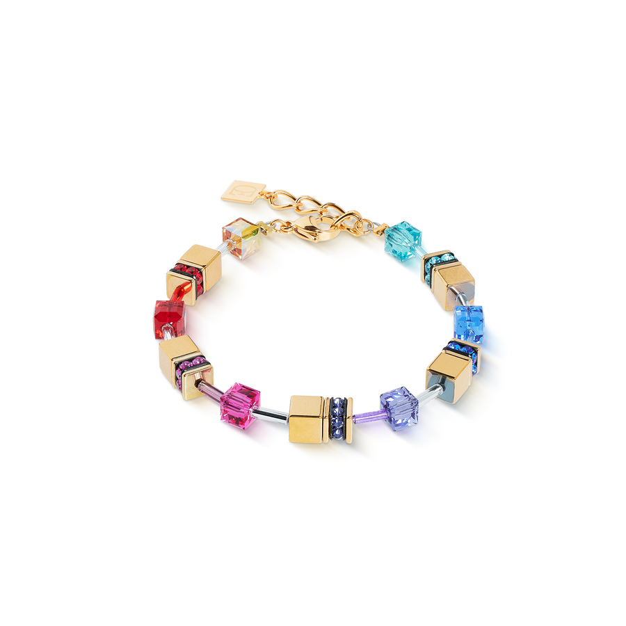 GeoCUBE® Iconic Metallic bracelet Rainbow gold