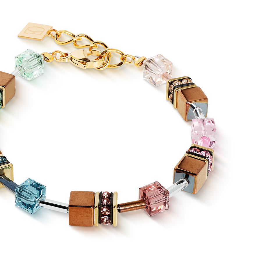 GeoCUBE® Iconic Metallic bracelet Art Nouveau gold