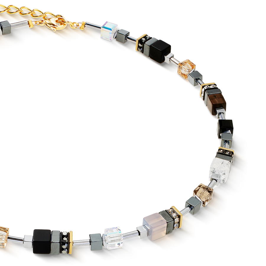 GeoCUBE® Precious Motion necklace Stone Whisper gold