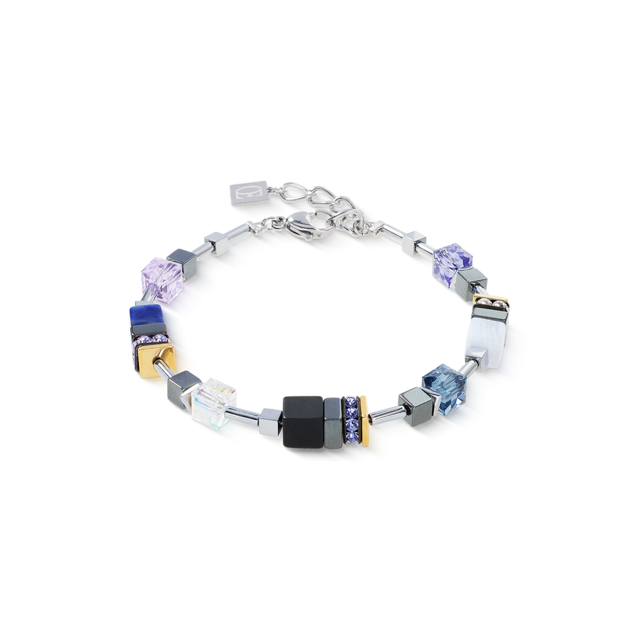 GeoCUBE® Precious Motion bracelet Blue Moon Bicolour