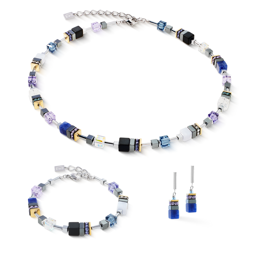 GeoCUBE® Precious Motion bracelet Blue Moon Bicolour