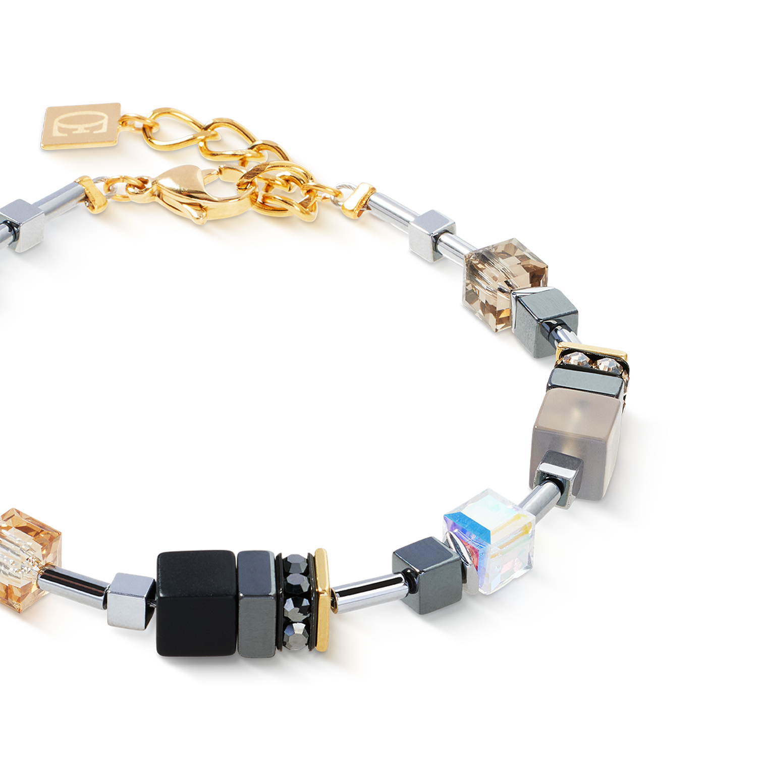 GeoCUBE® Precious Motion bracelet Stone Whisper gold