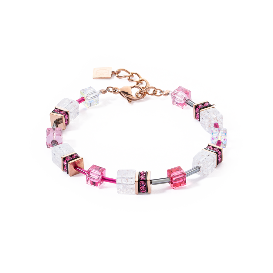 GeoCUBE® Iconic Nature bracelet pink white