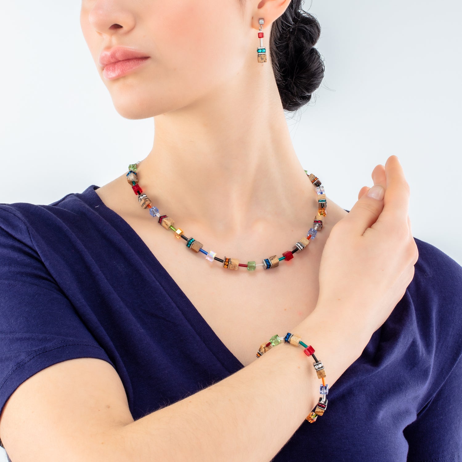 GeoCUBE® Iconic Nature bracelet multicolour brown