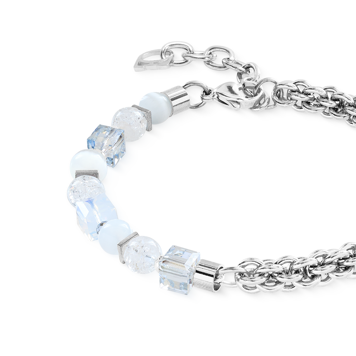 Bracelet Cube Nexus silver-white