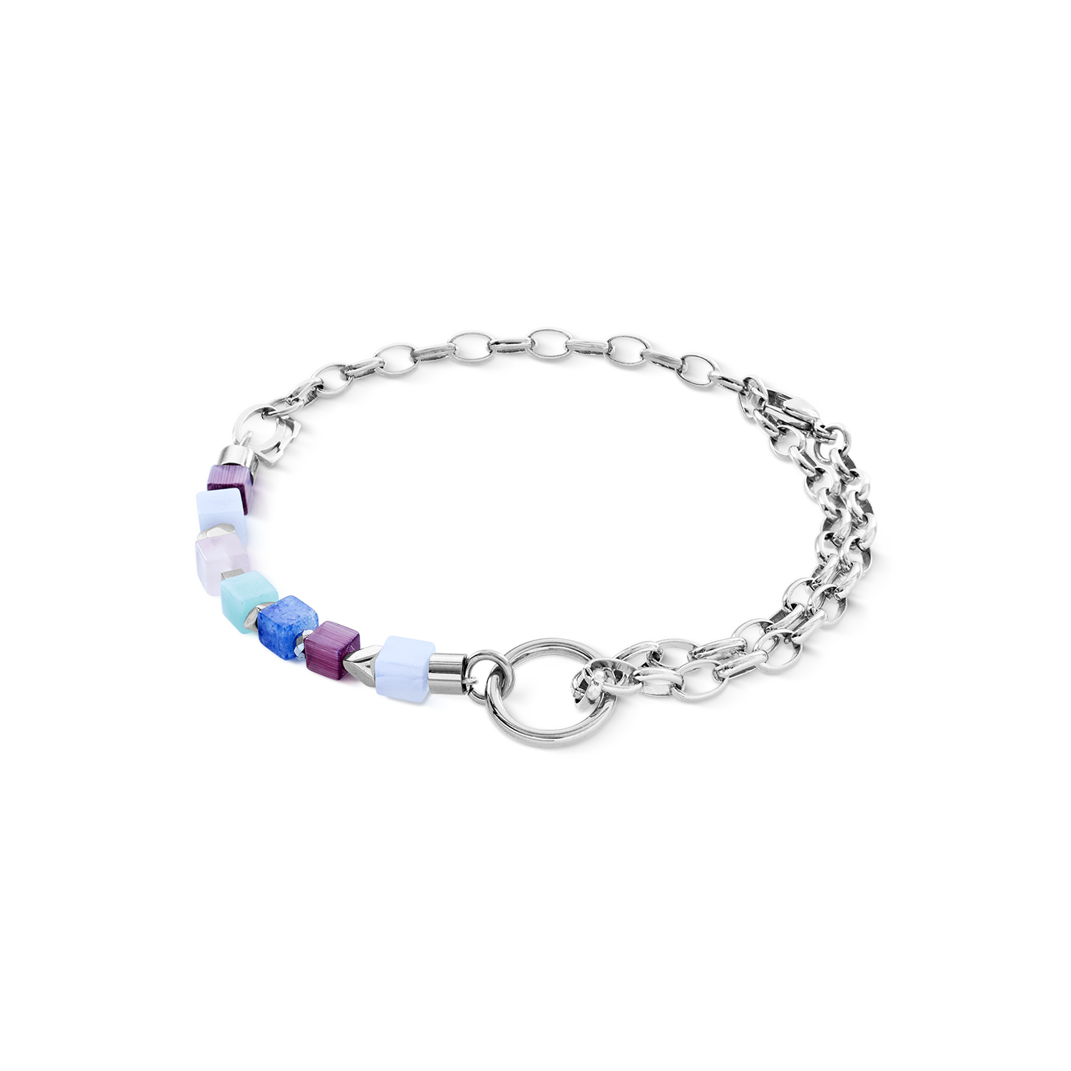 Bracelet Cube Mosaic Lumina Silver
