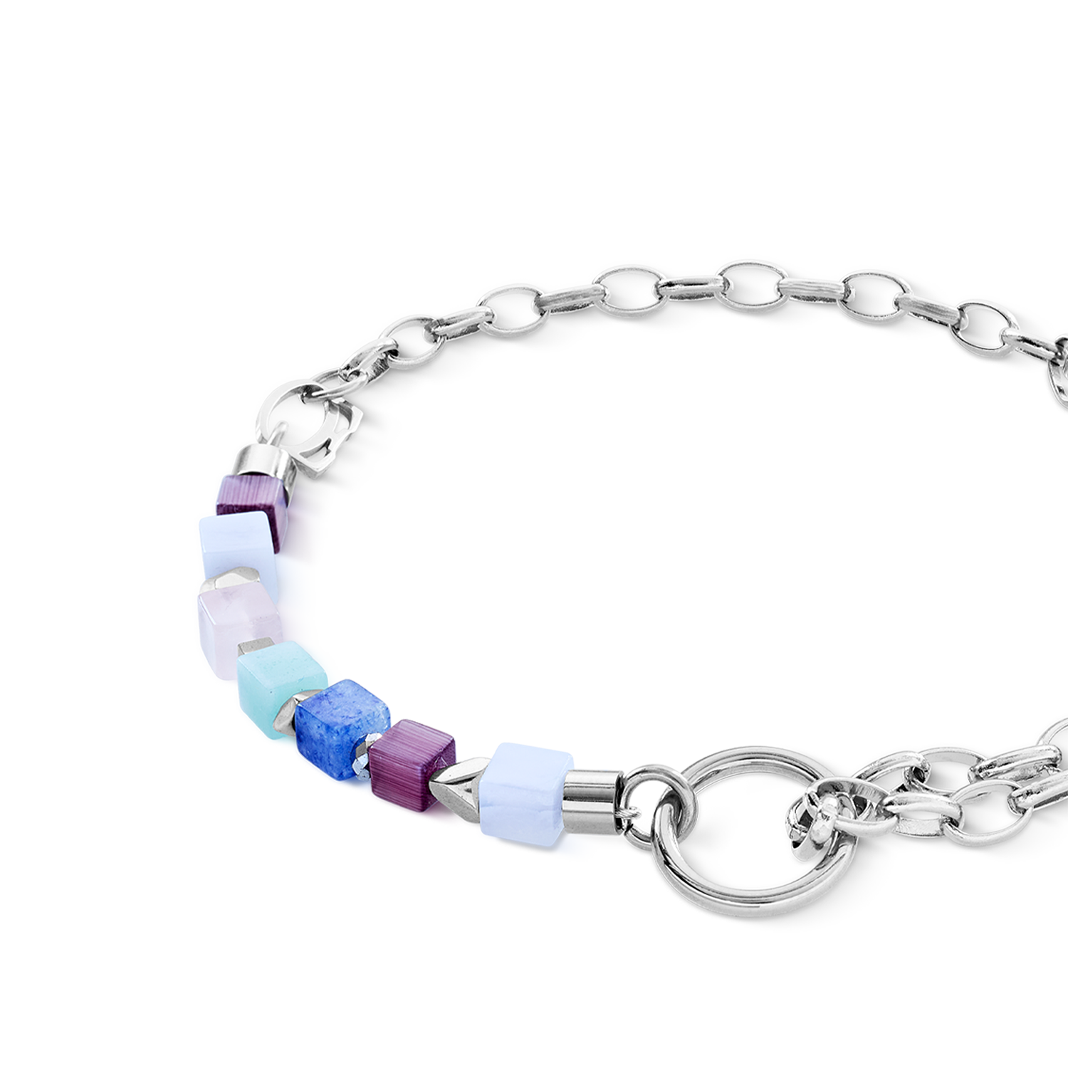 Bracelet Cube Mosaic Lumina Silver