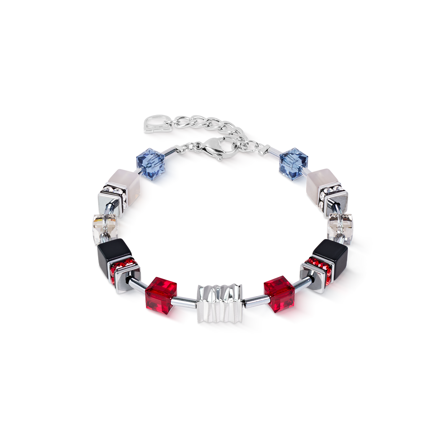 GeoCUBE® Iconic Wave Bracelet Urban Silver