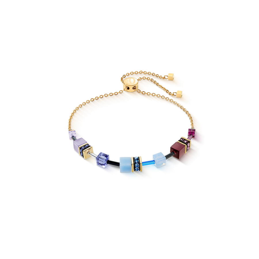 GeoCUBE® Iconic Chain bracelet Mystic Orchid gold