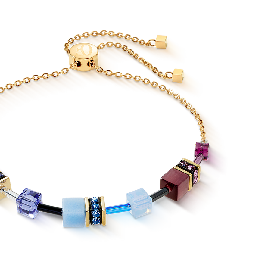 GeoCUBE® Iconic Chain bracelet Mystic Orchid gold