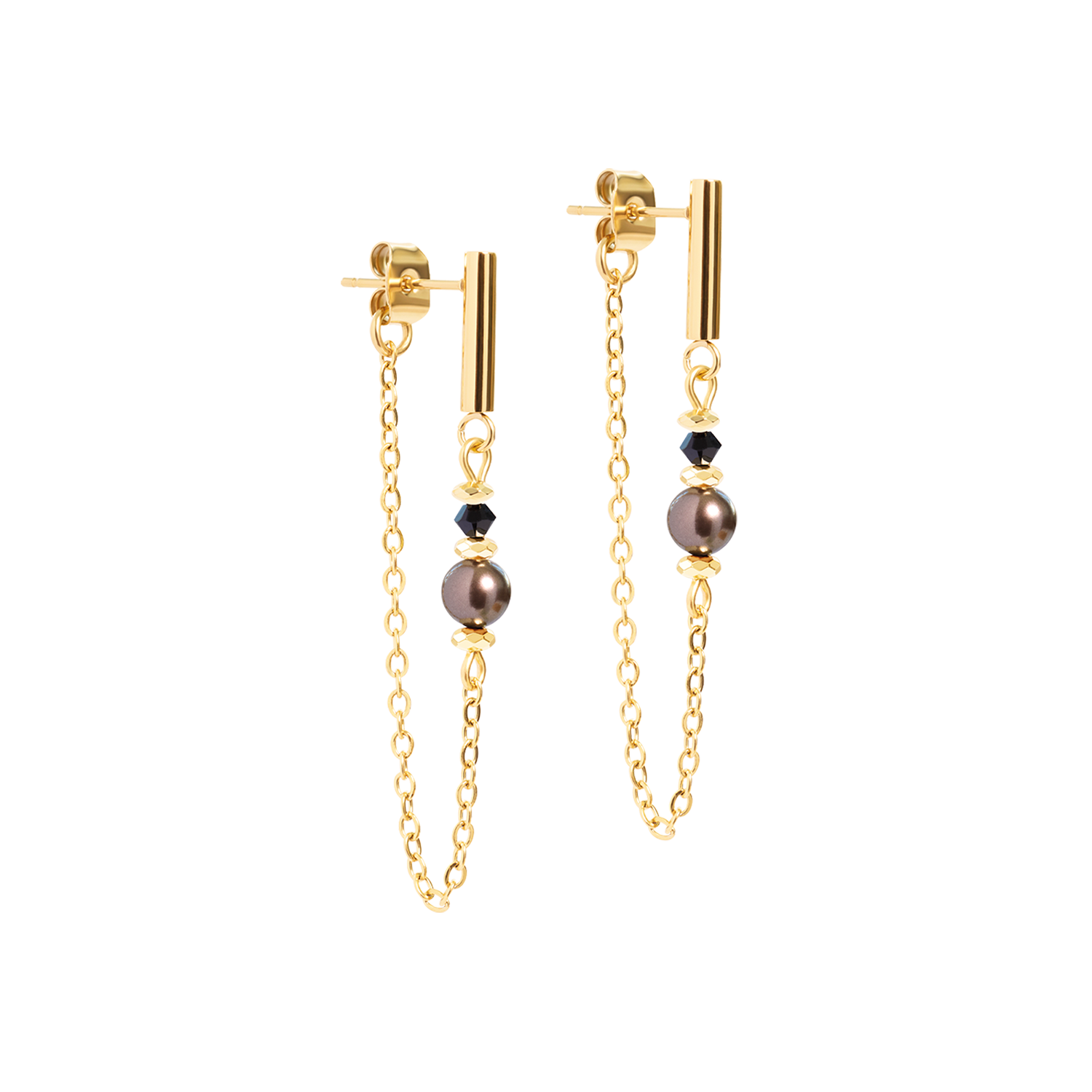 Drop Earrings Slider Earth Gold