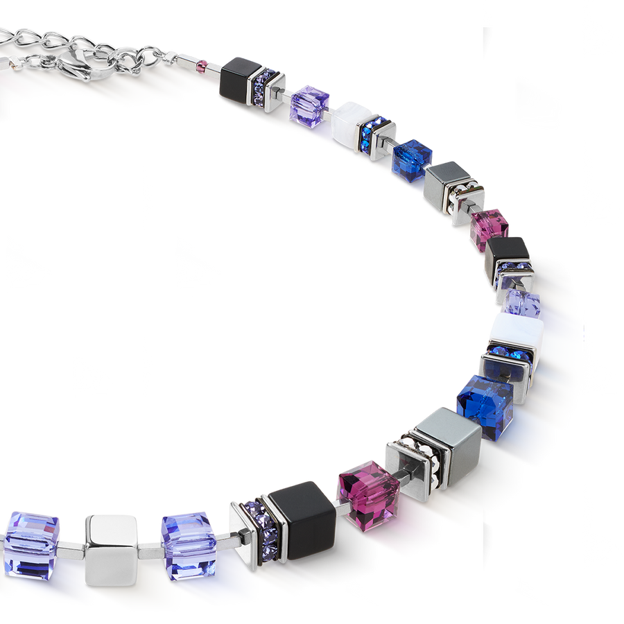 GeoCUBE® Precious Statement necklace Blue Moon