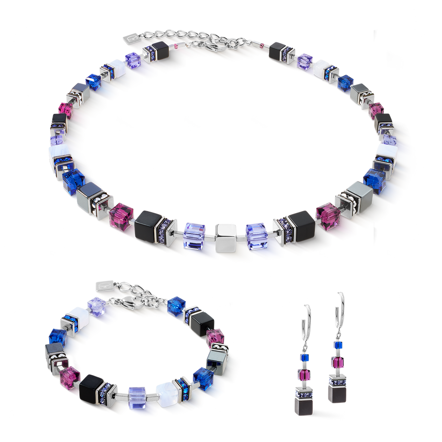 GeoCUBE® Precious Statement necklace Blue Moon
