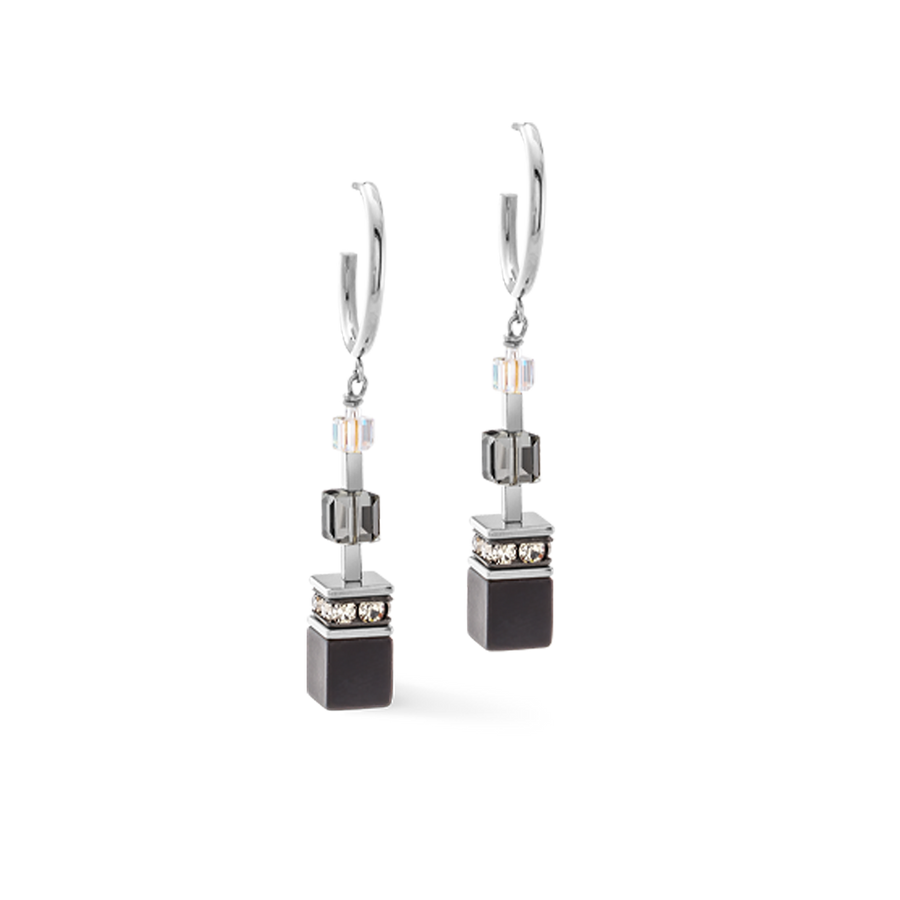 GeoCUBE® Precious Statement earring Crystal Shadow