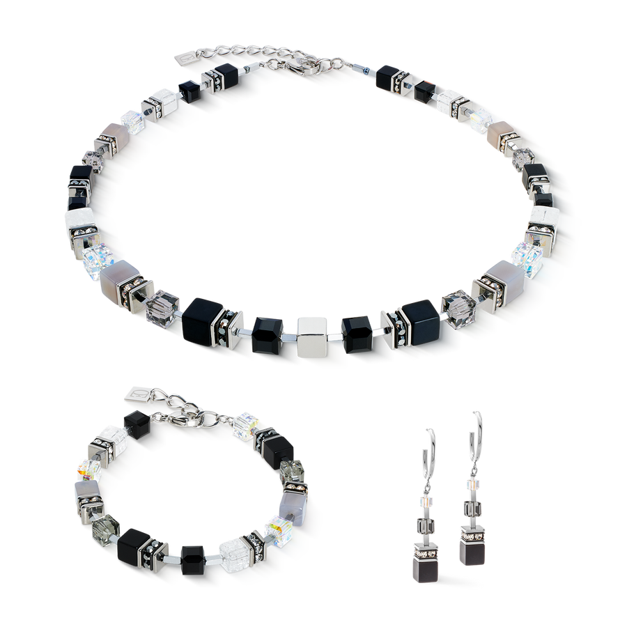 GeoCUBE® Precious Statement earring Crystal Shadow